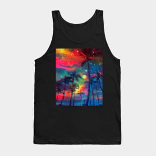 Rainbow Palm Trees Tank Top